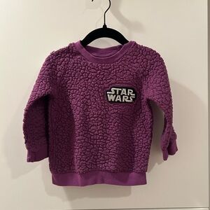 Star Wars Kids 2T Purple Sherpa Rebel Sweatshirt